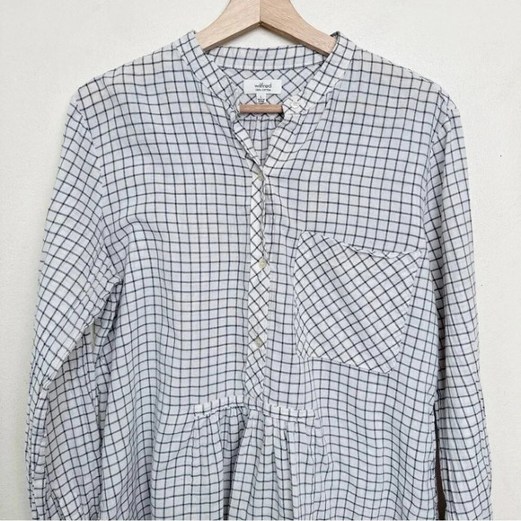 Aritzia peplum cotton blouse - Picture 2 of 13